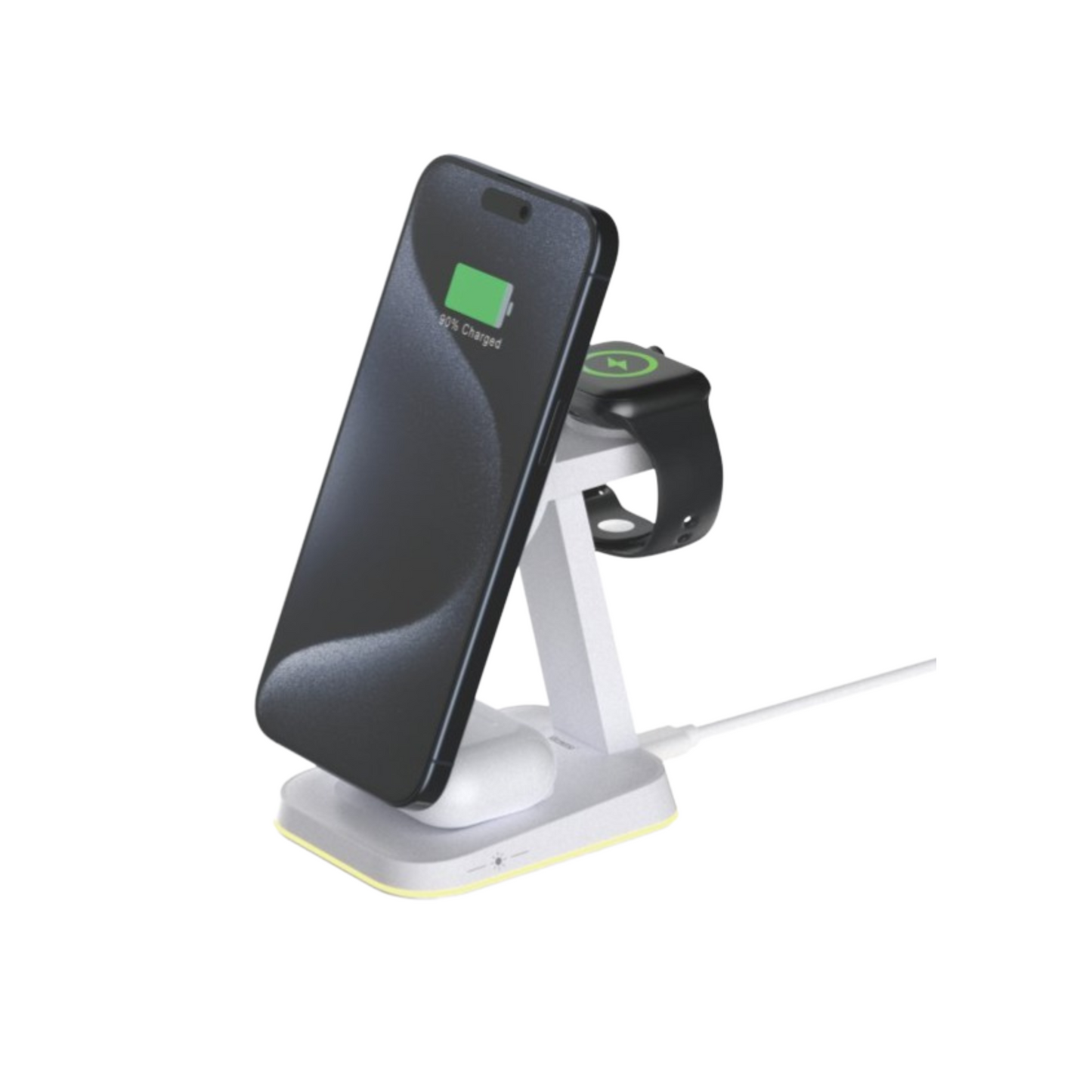 Cargador Inalámbrico 3 en 1 | 15W | Magnético | iPhone + AirPods + Apple Watch