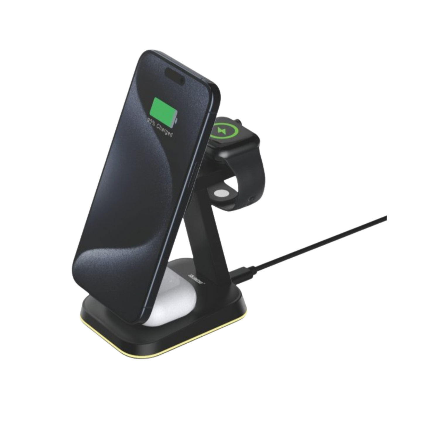 Cargador Inalámbrico 3 en 1 | 15W | Magnético | iPhone + AirPods + Apple Watch