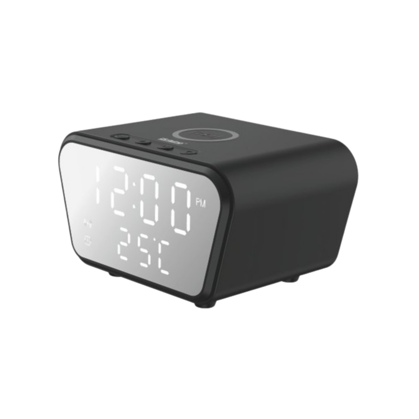 Reloj Despertador con Cargador Inalámbrico 15W | LED Multifunción | USB-C | Qi Compatible