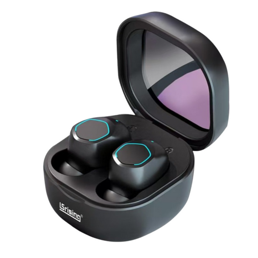 Cascos Bluetooth BT 5.3V, Tamaño Super Mini con Micrófono Auriculares para iPhone/iOS/Android con Cancelacion de Ruido