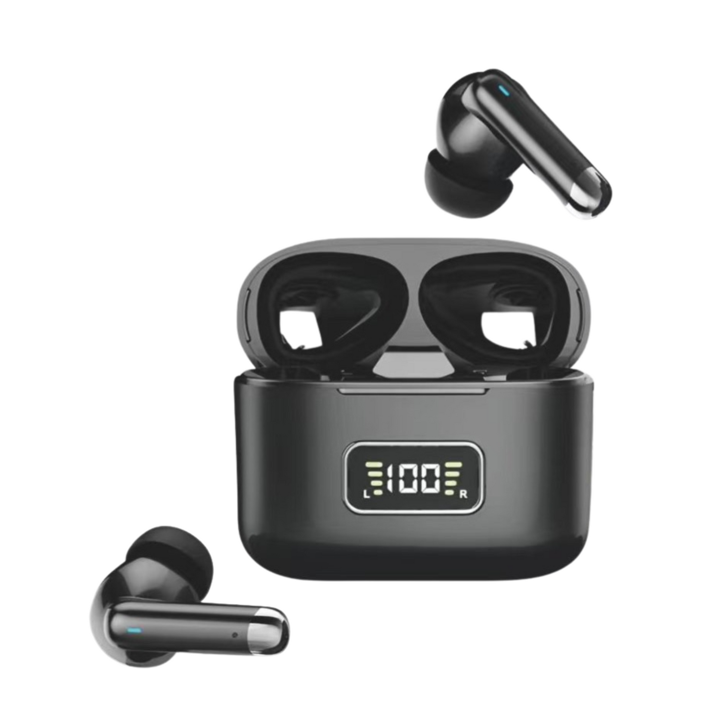 Auriculares Inalámbricos Bluetooth 5.3 – Cascos con 2 Micrófonos y Reducción de Ruido ENC, 40 Horas de Reproducción con Graves Potenciados, IP7 Impermeables, Carga Rápida USB-C y Ajuste Cómodo