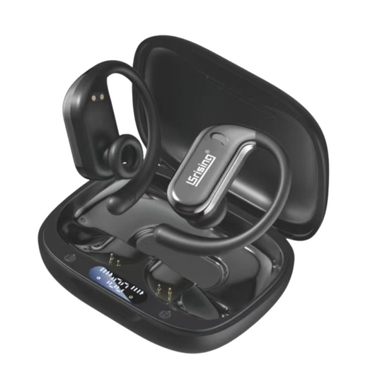 Auriculares Inalámbricos Deportivos – Cascos In-Ear Bluetooth 5.4 con Sonido Estéreo, 5 Horas de Reproducción, Cancelación de Ruido ENC, IP7 Impermeables, Carga Rápida Tipo-C – Color Negro