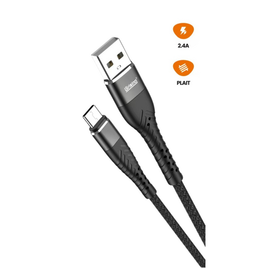 Cable USB C Carga Rapida 2.4A Cargador Tipo C Nylon Carga Rápida compatible con iPhone 15 16 Samsung Galaxy S23 22 S21, Xiaomi Redmi, Google Pixel, Huawei, Vivo, Oppo, Tablets, 1M