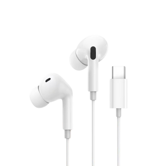 Auriculares USB-C In-Ear con Micrófono y Control de Volumen | Cascos HiFi con Cable Tipo C Compatibles con iPhone 16/15 Plus/Pro/Pro Max, iPad, Samsung Galaxy S25/S24/S23/S22 Plus/Ultra