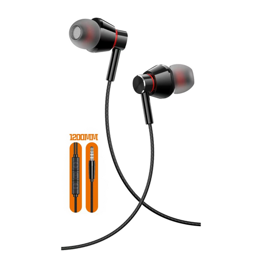 Auriculares con cable y micrófono, con conector de 3.5 mm. Sonido potente con graves profundos. Compatibles con Samsung, Huawei y otros Android.