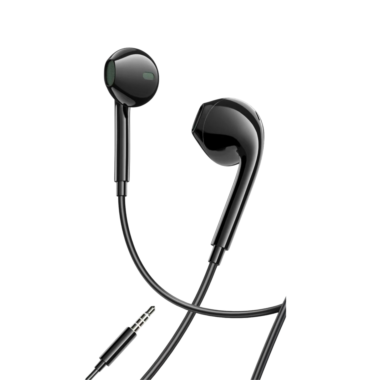 Auriculares con cable y micrófono, con conector de 3.5 mm. Sonido potente con graves profundos. Compatibles con Samsung, Huawei y otros Android.