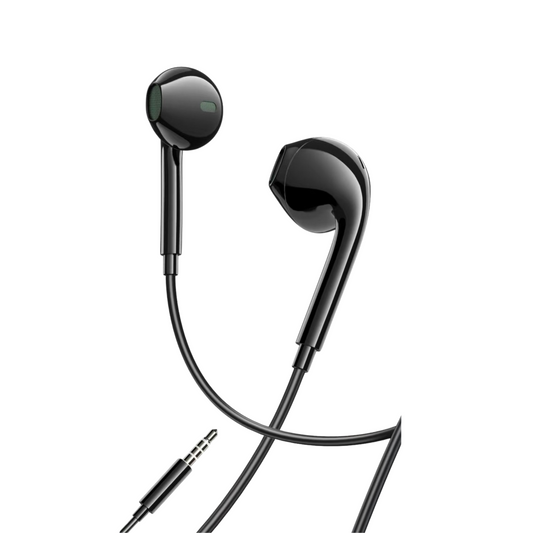 Auriculares con cable y micrófono, con conector de 3.5 mm. Sonido potente con graves profundos. Compatibles con Samsung, Huawei y otros Android.