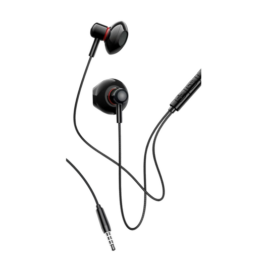 Auriculares con cable y micrófono, con conector de 3.5 mm. Sonido potente con graves profundos. Compatibles con Samsung, Huawei y otros Android.