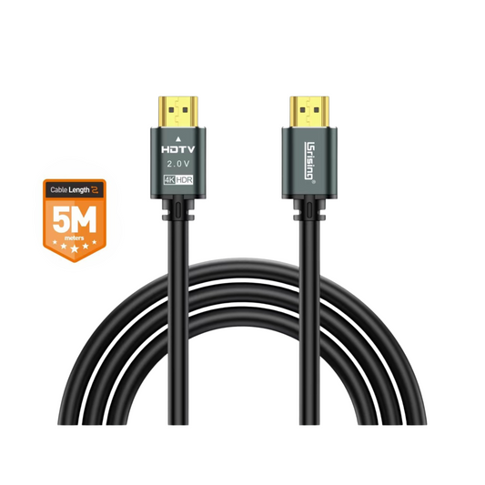 Cable HDMI 2.0, 5Metros, Cable HDMI 4K 5m – 60Hz, 18 Gbps, compatible con PS5, PC, TV 4K y proyectores.