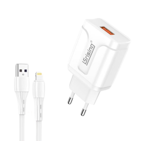 Cargador iPhone Carga Estándar, Cargador iPhone de 3.5A con Cable iPhone de 1M, Cargador USB A con Cable iPhone Carga Rapida para iPhone 14/14 Plus/ 14 Pro/ 14 Pro MAX/ 13/12/ 11/ X